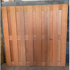 RESTPARTIJ Tuinscherm 15-planks hardhout 180 x 180 cm